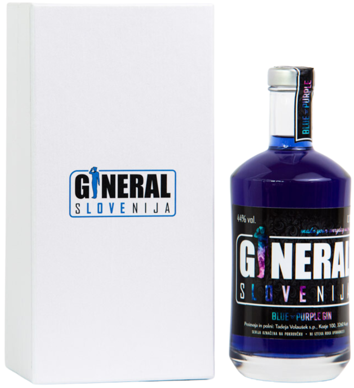 Blue gin general box