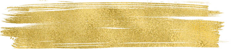 Wide gold brush stroke